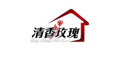 清香玫瑰松木书柜
