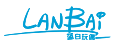 蓝白玩偶儿童毛绒玩具